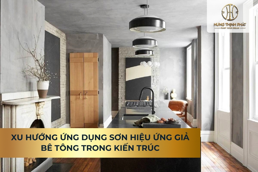 Chuyên Gia Sơn Đá Hưng Thịnh Phát | Xu Hướng Ứng Dụng Sơn Hiệu Ứng Bê Tông Trong Kiến Trúc