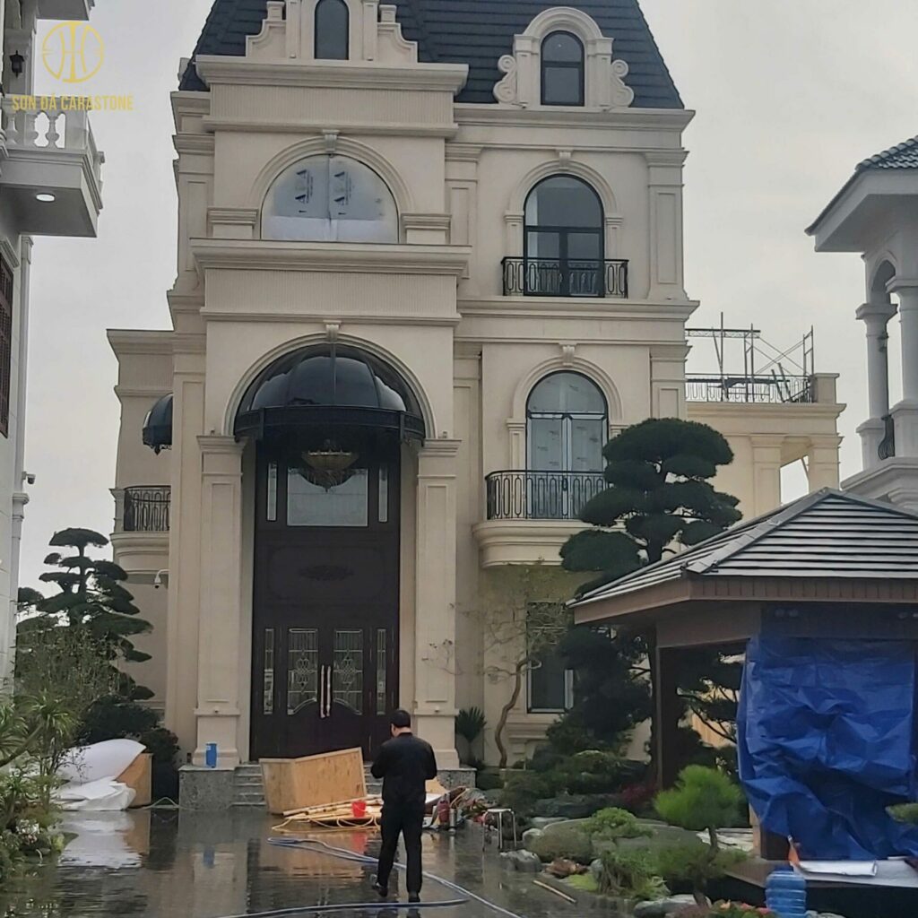 Chuyên Gia Sơn Đá Hưng Thịnh Phát | Dự Án Sơn Thạch Anh - Nhà Anh Nghĩa Hà Nam