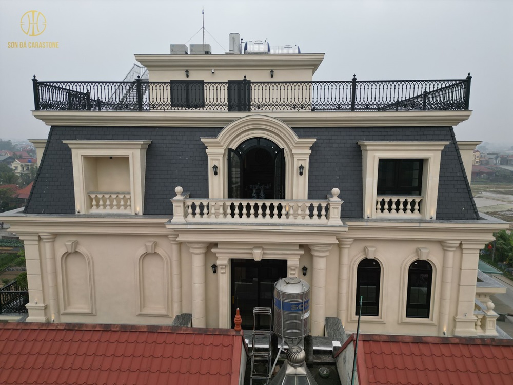 Chuyên Gia Sơn Đá Hưng Thịnh Phát | Dự án sơn đá thạch anh - Biệt Thự Ba Vì Hà Nội