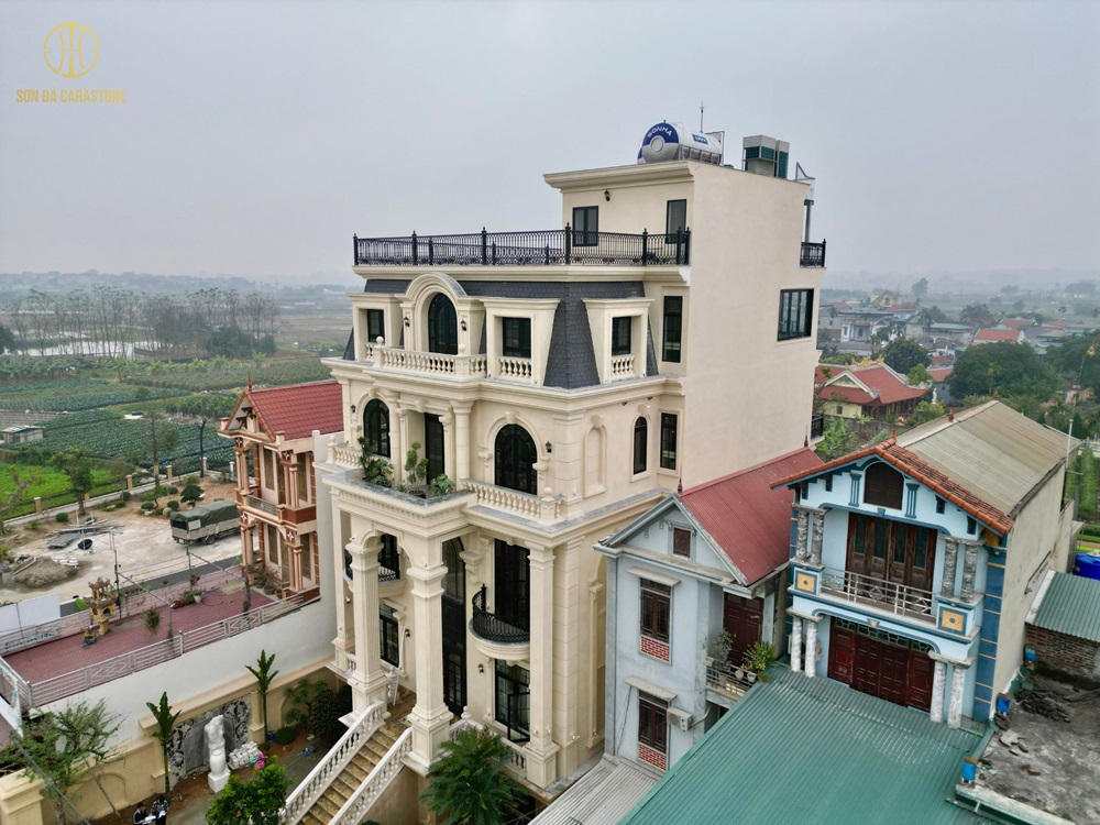 Chuyên Gia Sơn Đá Hưng Thịnh Phát | Dự án sơn đá thạch anh - Biệt Thự Ba Vì Hà Nội