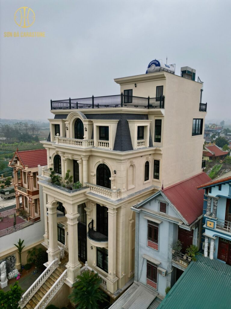 Chuyên Gia Sơn Đá Hưng Thịnh Phát | Dự án sơn đá thạch anh - Biệt Thự Ba Vì Hà Nội