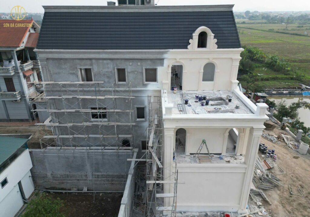 Chuyên Gia Sơn Đá Hưng Thịnh Phát | Dự Án Sơn Thạch Anh - Nhà Anh Nghĩa Hà Nam