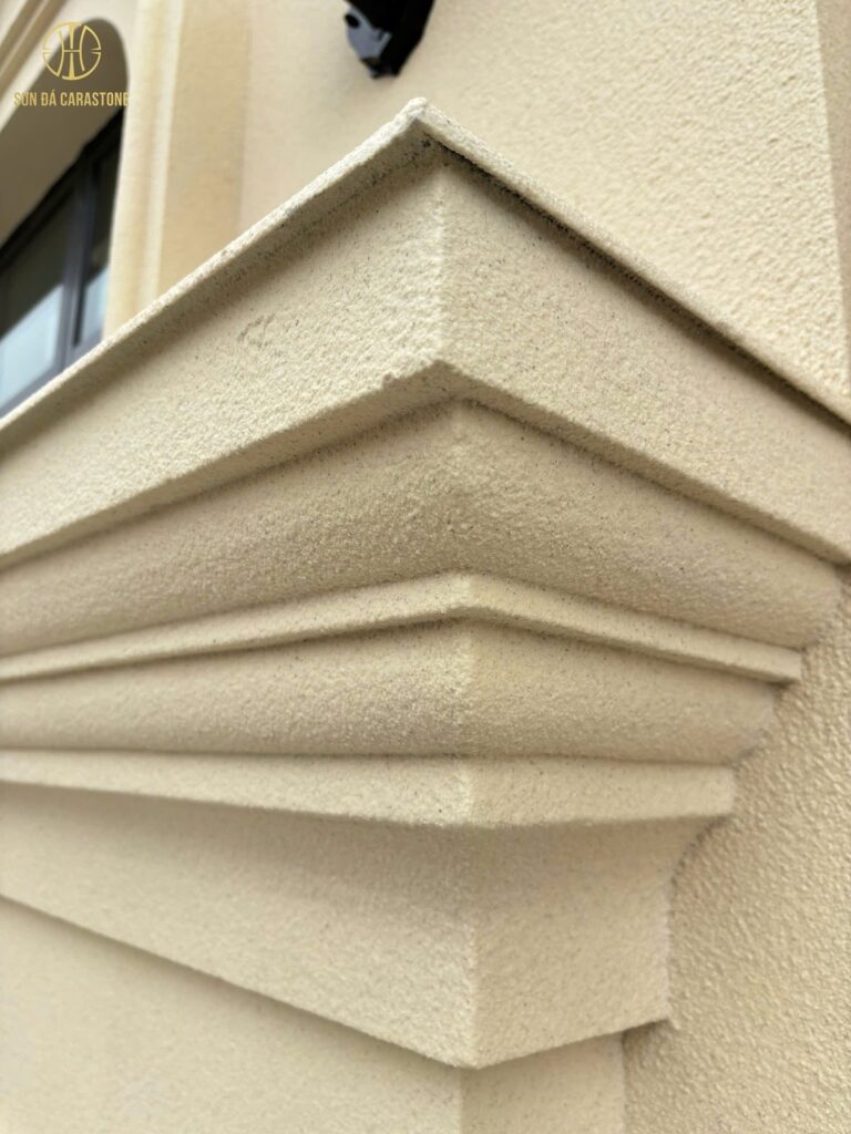 Chuyên Gia Sơn Đá Hưng Thịnh Phát | Dự Án Sơn Thạch Anh - Nhà Chị Nhung Phúc Thọ