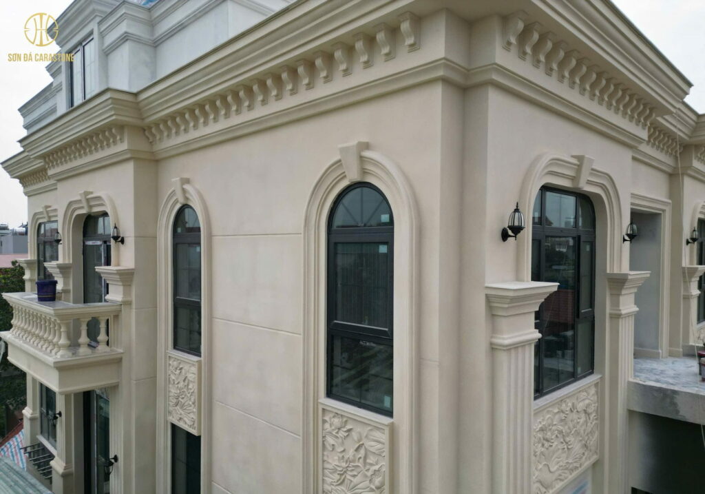 Chuyên Gia Sơn Đá Hưng Thịnh Phát | Dự Án Sơn Thạch Anh - Nhà Chị Nhung Phúc Thọ