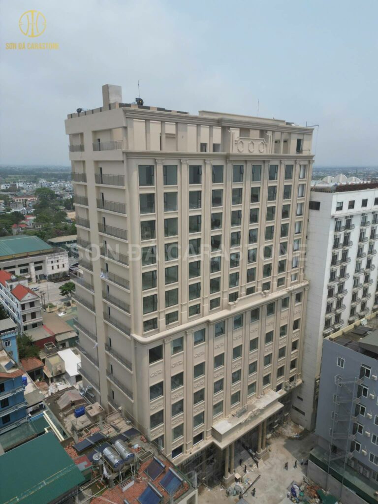 Chuyên Gia Sơn Đá Hưng Thịnh Phát | Dự án sơn đá hoa cương Khách sạn Hoàng Thái