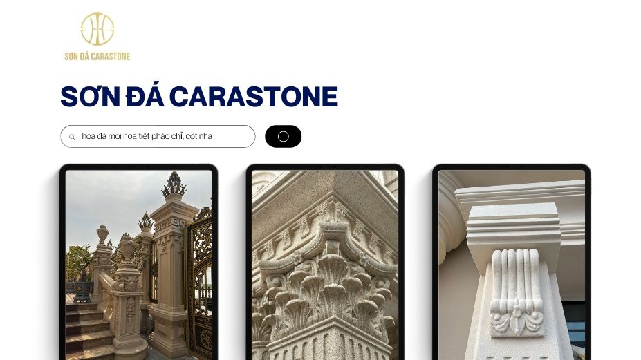 Chuyên Gia Sơn Đá Hưng Thịnh Phát | Sơn đá hóa đá mọi họa tiết phào chỉ, cột nhà