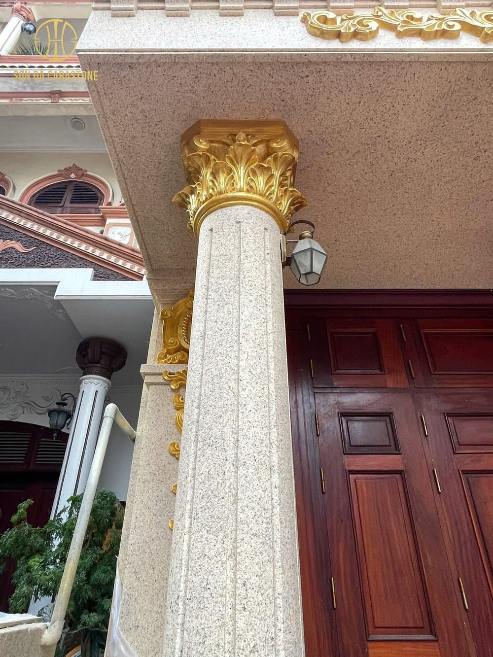 Chuyên Gia Sơn Đá Hưng Thịnh Phát | Sơn đá hóa đá mọi họa tiết phào chỉ, cột nhà