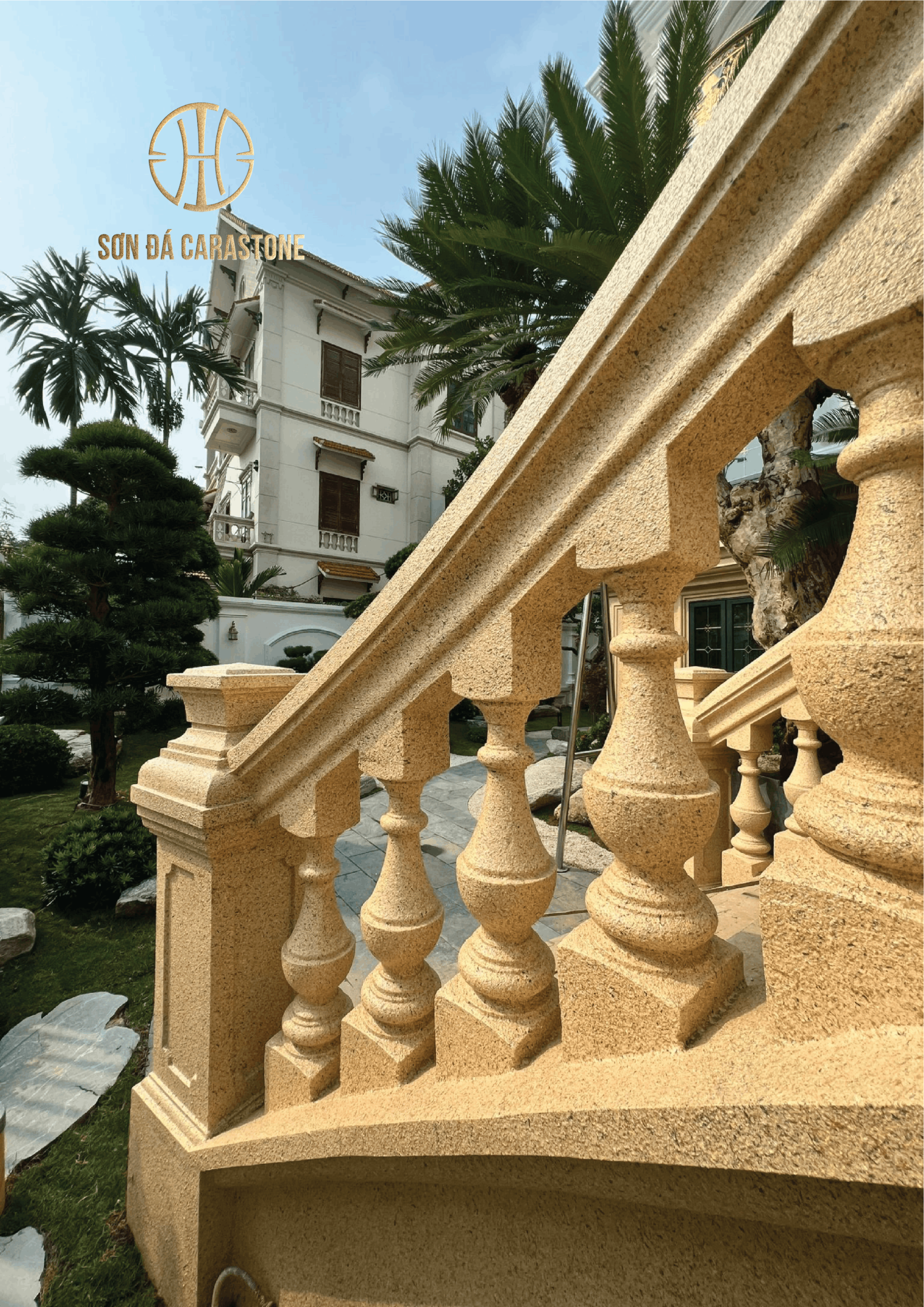 Chuyên Gia Sơn Đá Hưng Thịnh Phát | Sơn đá hóa đá mọi họa tiết phào chỉ, cột nhà